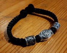 Armband Vegvisir Runen Manaz Raidho Wikingerkompass Mittelalter Paracord K37.9