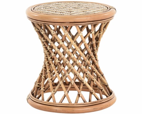 Rattan hocker kreuzmuster - rattan,