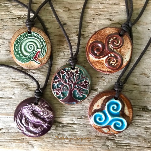 Keramik amulett magische - keramik,