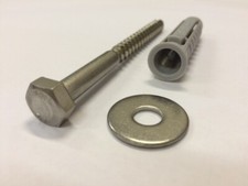 Edelstahl Schrauben Set Ø 8 mm und 10 mm Edelstahlschornstein Schornstein