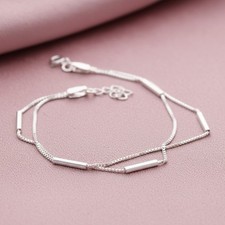 Damen Armkette Rechteckige