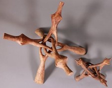 Original afrikanische Schnitzerei Dreibein Halter für Schalen / Art Jingfrei 2#I