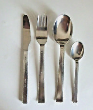 DDR Alu Besteck Set Messer Gabel großer Löffel kleiner Löffel