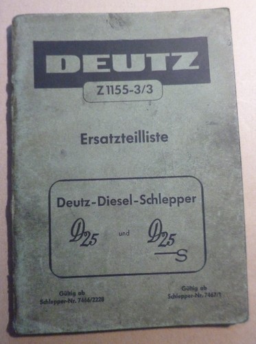 Deutz schlepper d25 - deutz, d25s