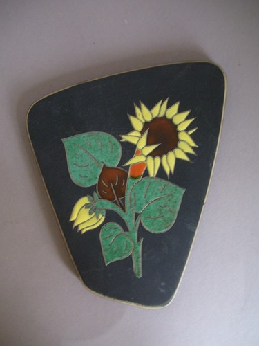 Ruscha wandplatte signiert - wandplatte,