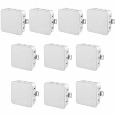 10 Stück Aufputz Kabel Abzweigkasten IP54 Feuchtraum Verteilerdose 75*75*40mm