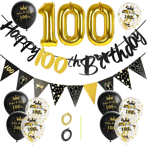 100 geburtstag dekoration - 100,