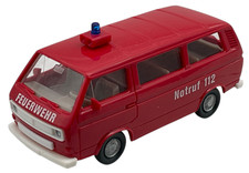 Wiking VW T3 Feuerwehr Notruf 112 H0 1:87 seltenes Modellauto