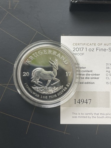 Krügerrand 2017 silber - 1, oz.