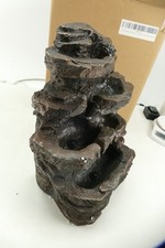 Bloomida Brunnen Felsen Blau  In-Outdoor LED Victoria Fall Solar Vogelbad V-320