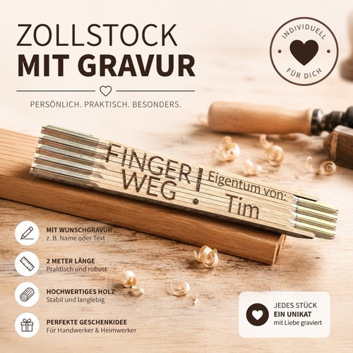 Qualität zollstock mit - mit, gravur