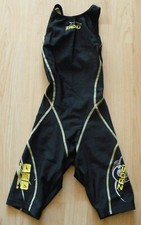 Zaosu Schwimmanzug Wettkampfanzug Wettkampfschwimmanzug, schwarz-gelb, Größe 116