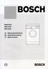 Bosch Waschmaschine Practica / WFK6730 / WFK8030 Gebrauchsanweisung