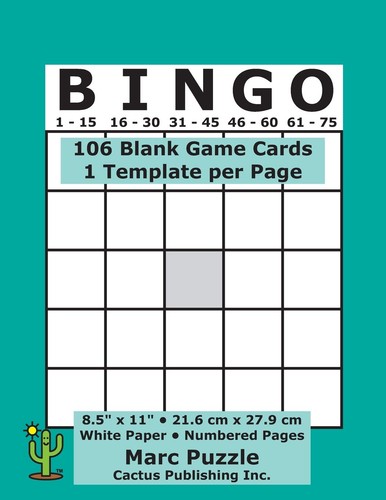 Bingo spielkarten 106 blanko - bingo,