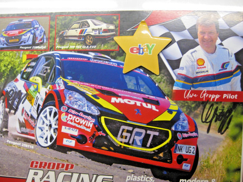 Original rallye autogrammkarte - original,