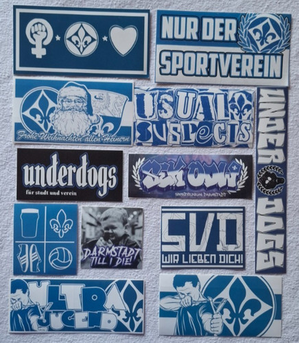 Aufkleber sammlung sv - aufkleber, "sv