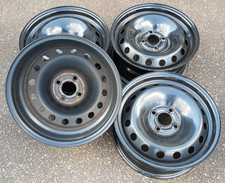 4 x Stahlfelgen Fiat Grande Punto 6Jx15H2 4x100 ET43 ML56,5 (51763241)  #28235