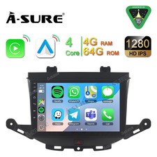 Android 15 Autoradio Für Opel Astra K 2015-2020 4+64GB CarPlay Navi DAB+ GPS FM