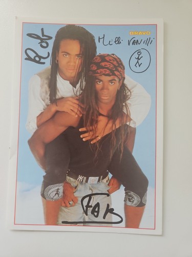 Milli vanilli autogrammkarte - -,