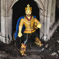 SCHLEICH 70049 KÖNIG ZU PFERD  HARTGUMMI-FIGUR