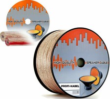 Hifi Lautsprecherkabel 25/ 50 / 100 m Audio Boxen Kabel 2 x 0,75/1,5/2,5/4,0 mm²