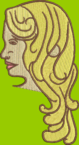 Stickdatei frauenkopf 14372 - stickdatei,