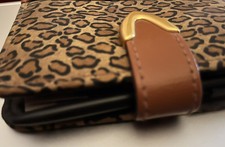 persönlicher Organizer Kunstleder braun Tiger Muster Telefon Register Adresse