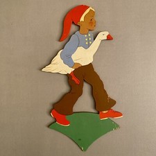 1950er Holz Wandfigur