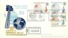 Vatikan, FDC Rhodos - Luftpost Tag der Telekommunikation, 11.07.1978