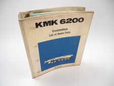 Krupp KMK 6200 Mobilkran Ersatzteilliste Ersatzteilkatalog Spare Parts List 1990