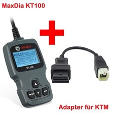 Adapter für Motorrad KTM und GASGAS 6 Pin Plug zu OBD 2 Bike & MaxDia KT100