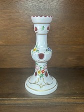 Überfangglas, Kerzenständer Kerzenhalter Freiherr v. Poschinger Mundgeblasen