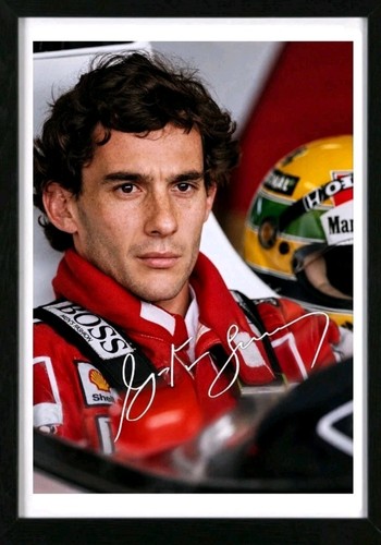 Ayrton senna autogramm foto - ,