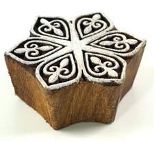 Indischer Textilstempel, Holz