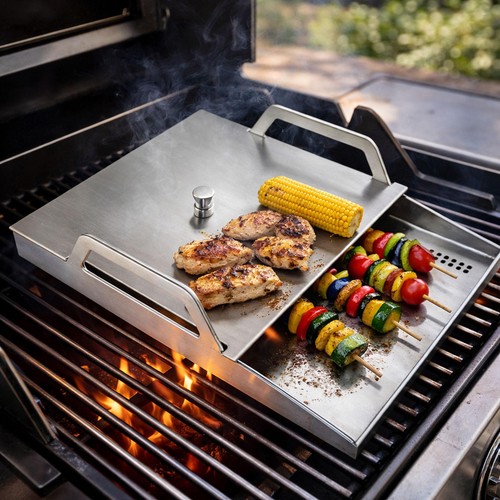 Edelstahl grillplatte bbq - grillplatte,