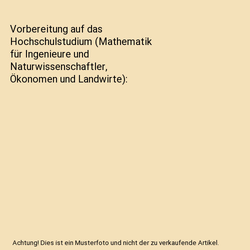 Vorbereitung auf das