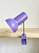 Cliplampe Chrom Lila 80er CSSR