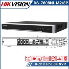 Hikvision 32MP NVR 8-Kanal PoE 8K Network Videorecorder DS-7608NI-M2/8P H.265+