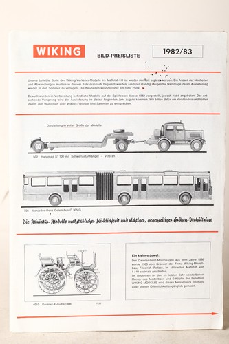 Wiking bild preisliste - , 1982