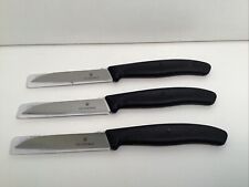 H007 Gemüsemesser 3 x Küchenmesser Messer Solid Klinge Rostfreie Stahl Schwarz