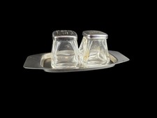 Inox Edelstahl - Salz & Pfefferstreuer - Kubistisch - 1960er