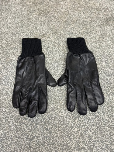 Schwarze lederhandschuhe - schwarze,
