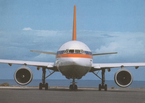 Postkarte airbus 310 200 - postkarte, a