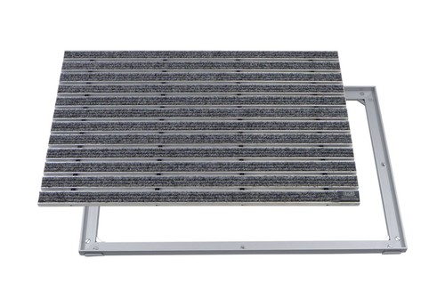 Emco fußmatte rips grau 12mm - rips,