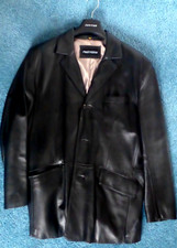 LEDER-SAKKO, WEICHES LEDER, SCHWARz, GR.54