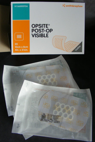 Opsite post visible 8x10cm - post-op,