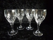 4 Weißweingläser Peill & Putzler Serie Messina, Kristall, 70-er Jahre