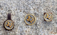 Concho Western - Conchos Texas - Schlüsselanhänger - Tuchhalter - Stier Longhorn