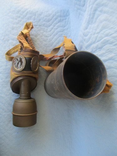 Französische gasmaske mit - gasmaske,