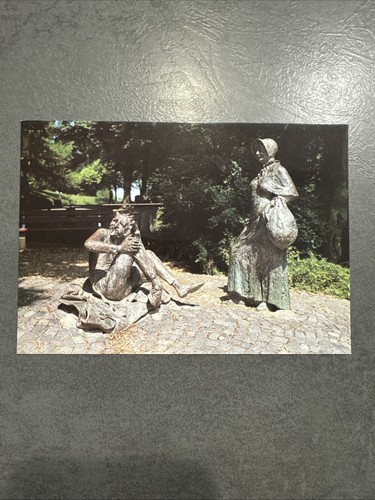 Postkarte bad aachen figuren - bad, aachen: